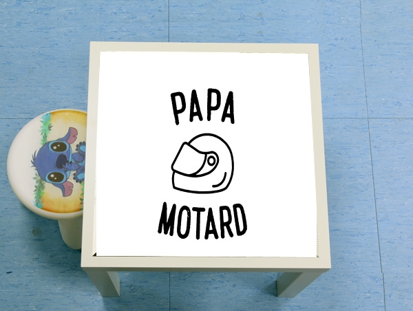table d'appoint Papa Motard Moto Passion