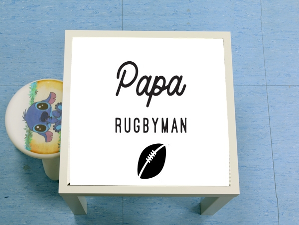 table d'appoint Papa Rugbyman
