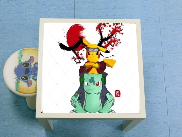 tavolinetto Pikachu Bulbasaur Naruto 