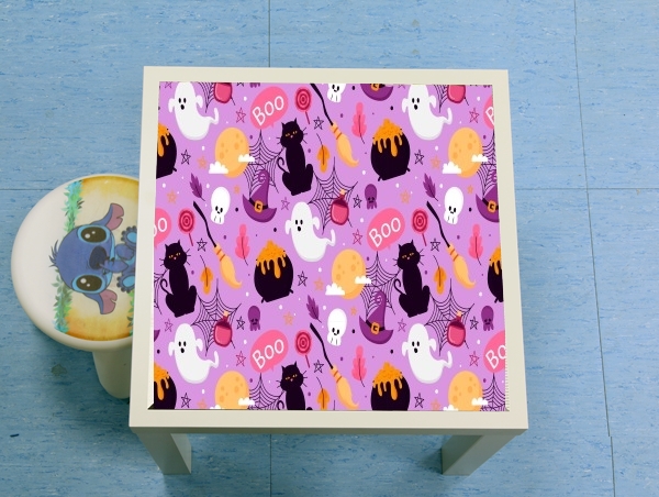 table d'appoint Pink Halloween Pattern