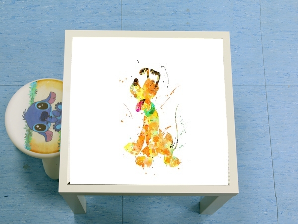 table d'appoint Pluto watercolor art