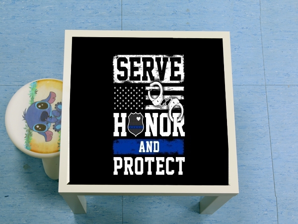 tavolinetto Police Serve Honor Protect 