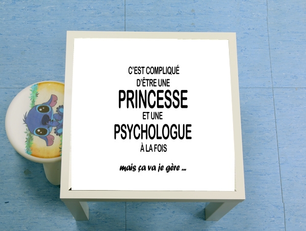 table d'appoint Psychologue et princesse