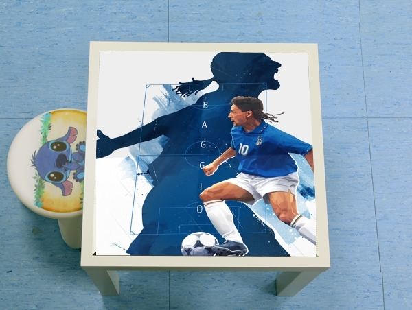 tavolinetto Roberto Baggio Italian Striker 