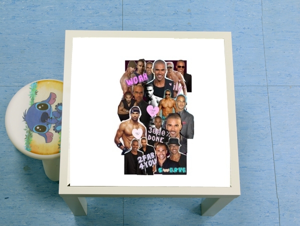 table d'appoint Shemar Moore collage