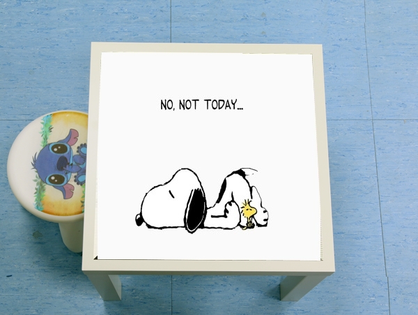 table d'appoint Snoopy No Not Today