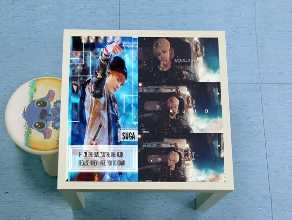 table d'appoint Suga BTS Kpop