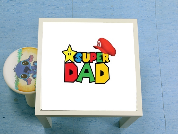 table d'appoint Super Dad Mario humour