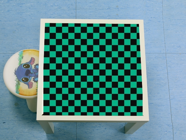 tavolinetto Tanjiro Pattern Green Square 