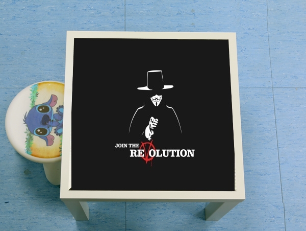 table d'appoint V For Vendetta Join the revolution