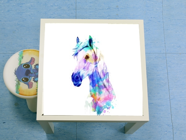 tavolinetto watercolor horse 