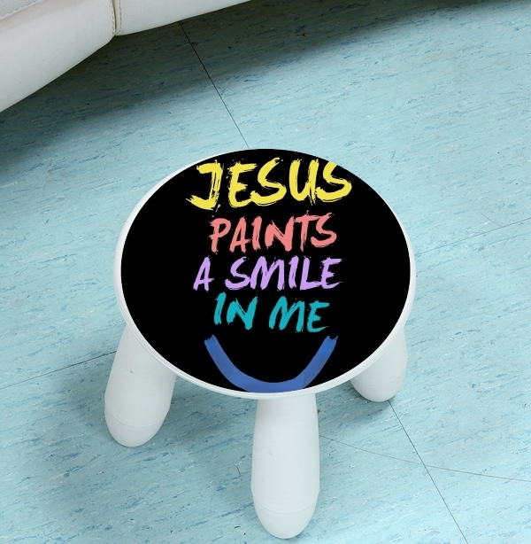 sgabello Jesus paints a smile in me Bible 