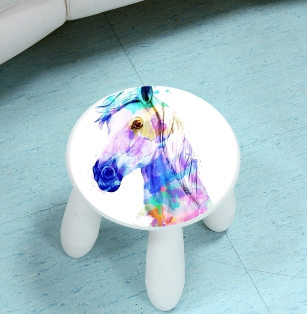 sgabello watercolor horse 