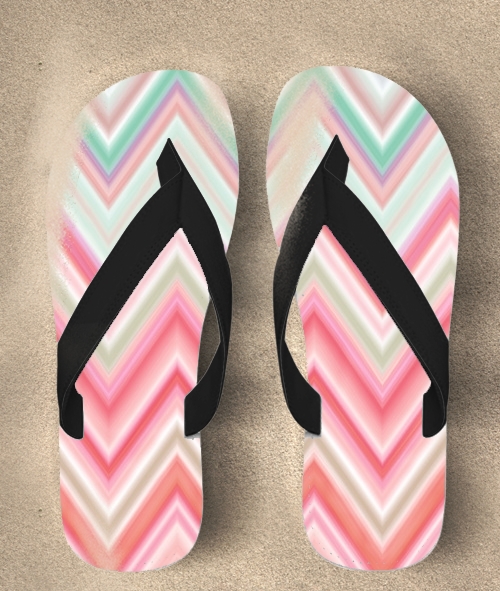 Flip colorful chevron in pink 
