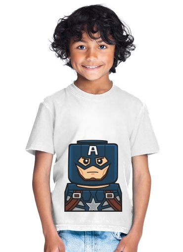 tshirt enfant Bricks Captain America