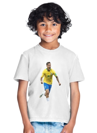 tshirt enfant coutinho Football Player Pop Art