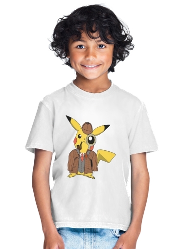 tshirt enfant Detective Pikachu x Sherlock