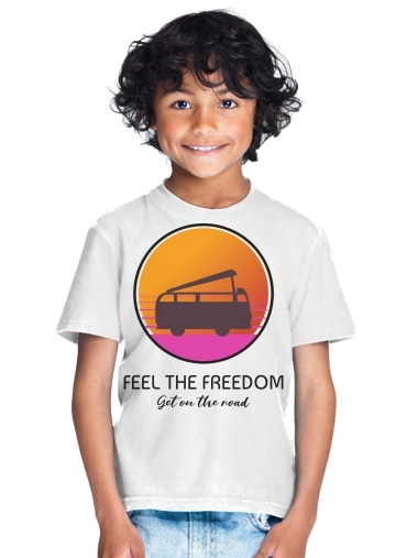 tshirt enfant Feel The freedom on the road