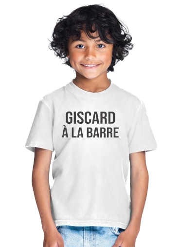 tshirt enfant Giscard a la barre