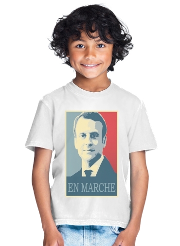 tshirt enfant Macron Propaganda En marche la France