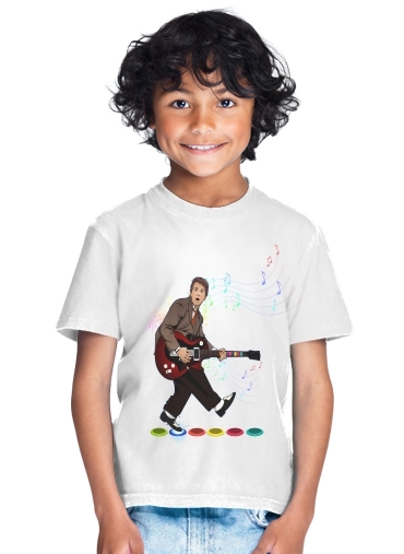 tshirt enfant Marty McFly plays Guitar Hero