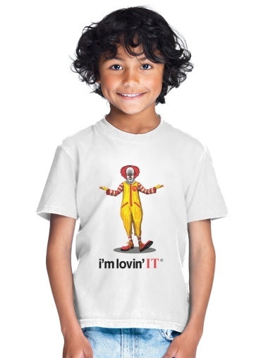 tshirt enfant Mcdonalds Im lovin it - Clown Horror
