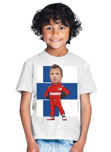 tshirt enfant MiniRacers: Kimi Raikkonen - Ferrari Team F1