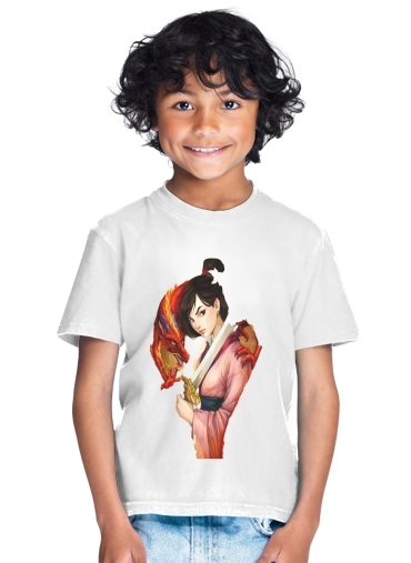 tshirt enfant Mulan Warrior Princess
