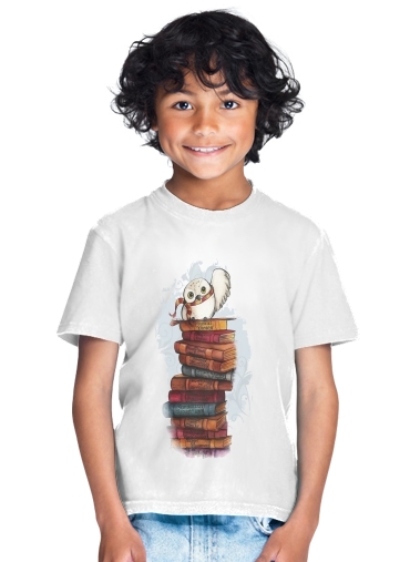 tshirt enfant Owl and Books
