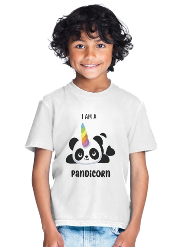 tshirt enfant Panda x Licorne Means Pandicorn