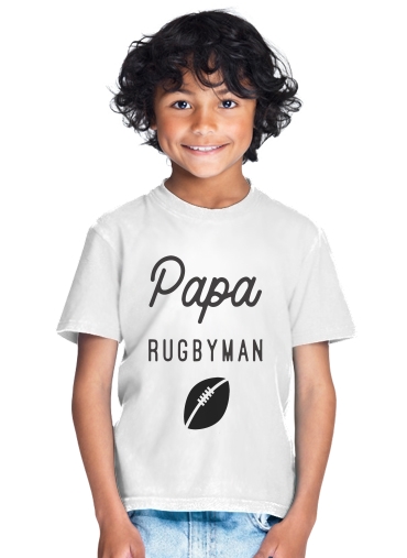 tshirt enfant Papa Rugbyman