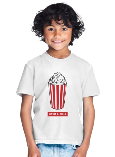 tshirt enfant Popcorn movie and chill