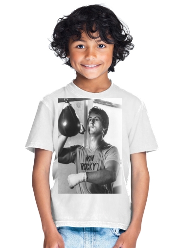 tshirt enfant Allenamento con palla da biliardo Rocky Balboa