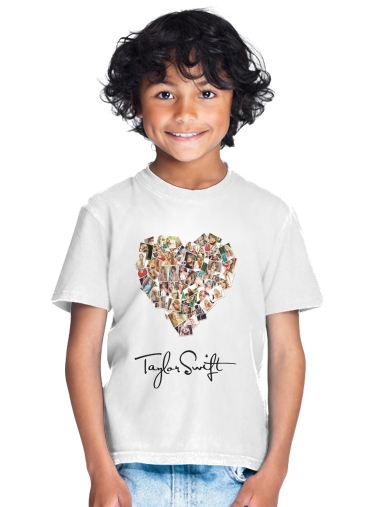 tshirt enfant Taylor Swift Love Fan Collage signature