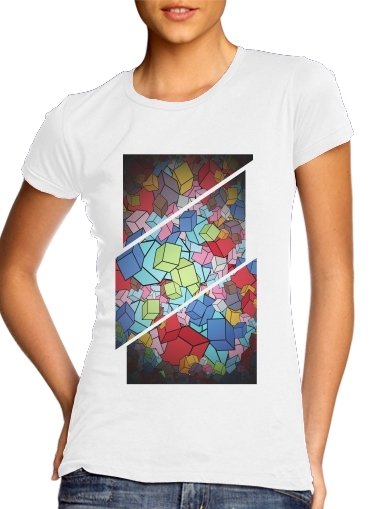 Tshirt Abstract Cool Cubes femme
