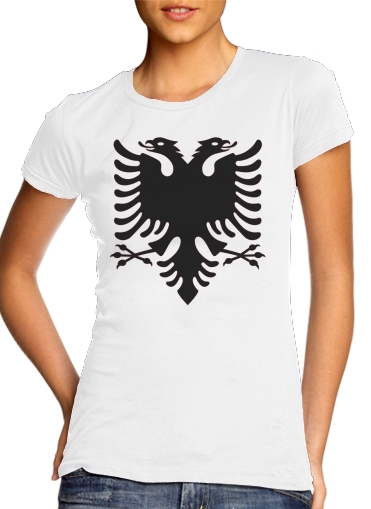 Tshirt Albanie Painting Flag femme