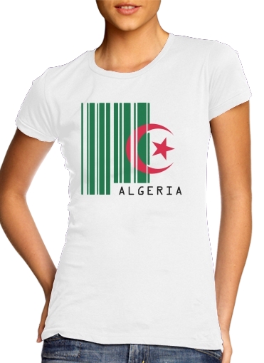Tshirt Algeria Code barre femme