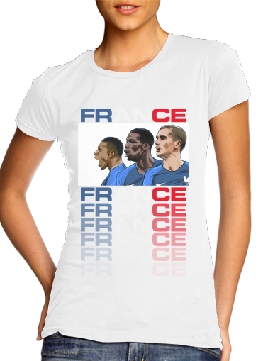 Tshirt Allez Les Bleus France  femme