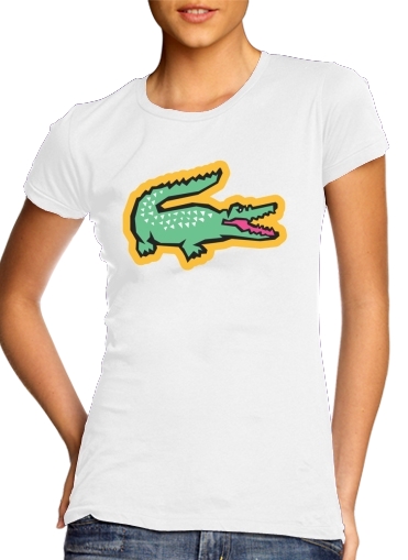 Tshirt alligator crocodile lacoste femme