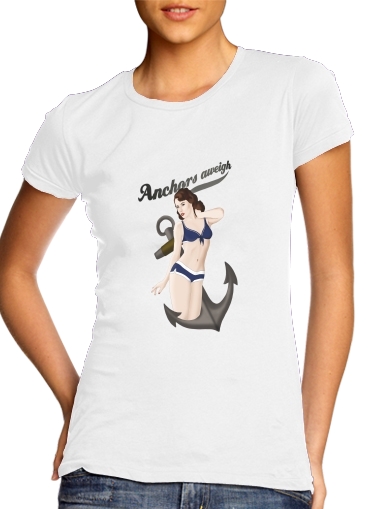 Tshirt Anchors Aweigh - Classic Pin Up femme