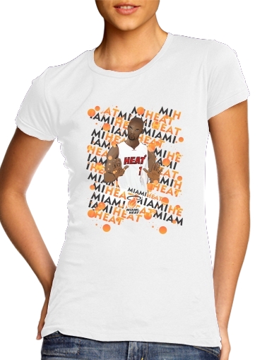 Tshirt Basketball Stars: Chris Bosh - Miami Heat femme
