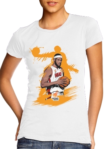 Tshirt Basketball Stars: Lebron James femme