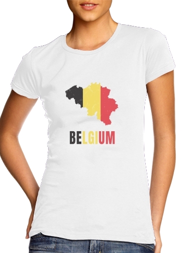 Tshirt Belgium Flag femme