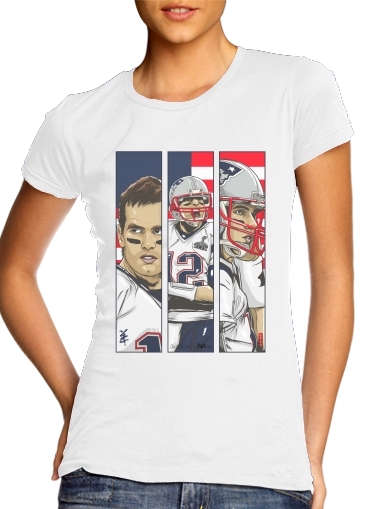 Tshirt Brady Champion Super Bowl XLIX femme