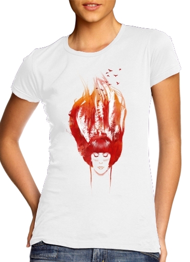 Tshirt Burning Forest femme