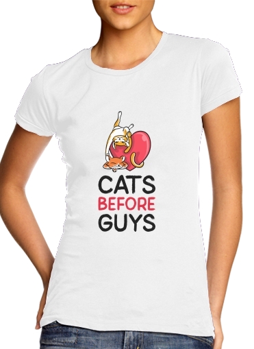 Tshirt Cats before guy femme