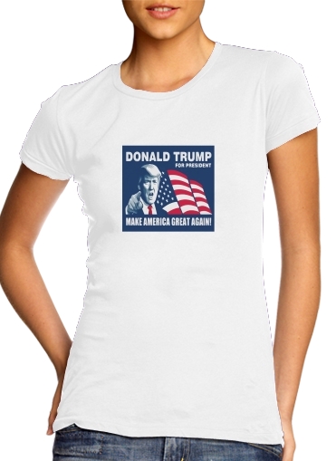 Tshirt Donald Trump Make America Great Again femme