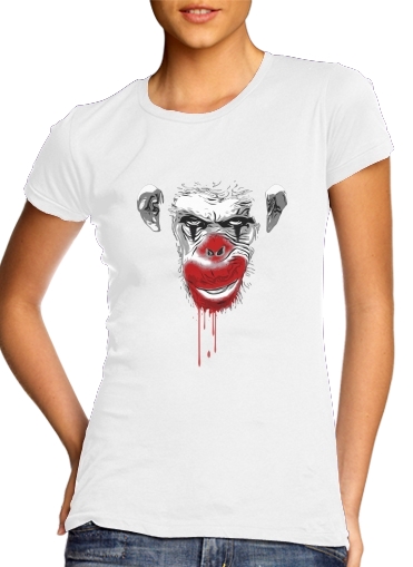 Tshirt Evil Monkey Clown femme