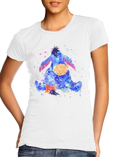 Tshirt Eyeore Water color style femme