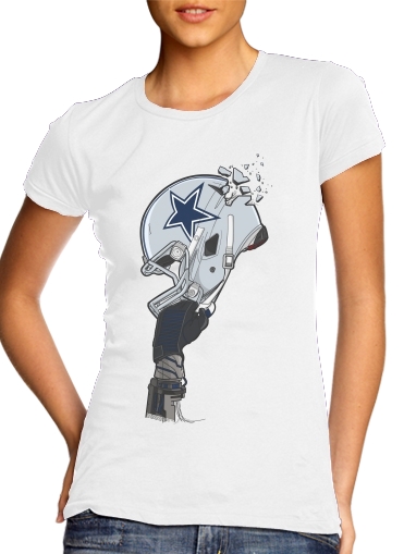 Tshirt Football Helmets Dallas femme